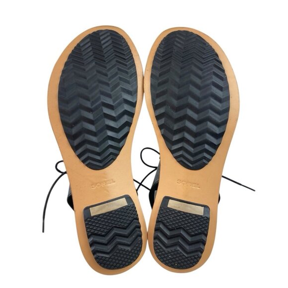 *SOREL Summer Boot Sandal Womens 10 Gray Distressed Leather Gladiator Festival - Picture 12 of 16